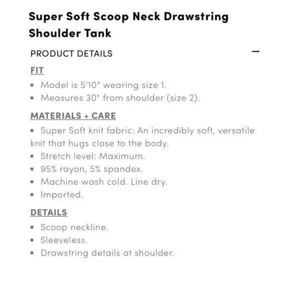 Torrid Size 3 Mauve Super Soft Scoop Neck Drawstring Shoulder Tank - Picture 4 of 8